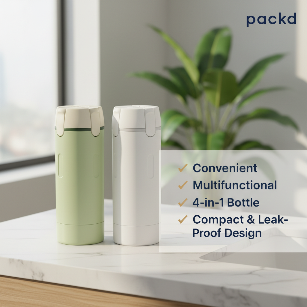 Packd 4-in-1 Travel Dispenser